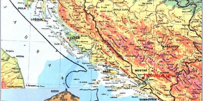 Žemėlapis medjugorje Bosnija ir Hercegovina