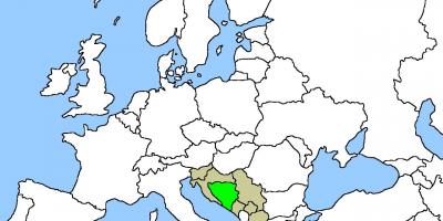 Žemėlapis Bosnijos vietą 