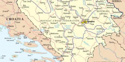 Žemėlapis Bosnija